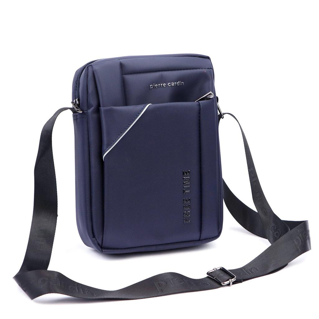 Saszetka przez ramię z kieszeniami Pierre Cardin