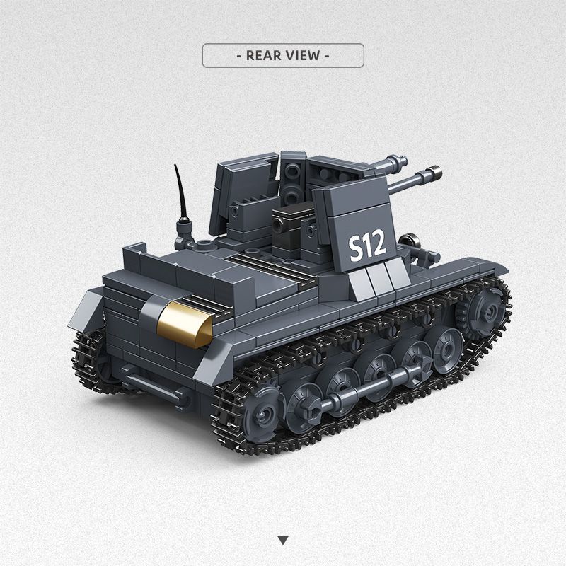 New model German Type 1 Fighter Vehicle series toy building blocks military 300004 armored vehicle for boys aged 8-12 years old
