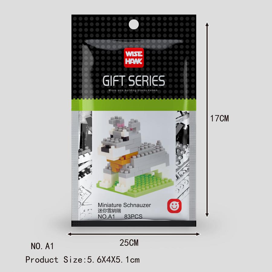 Mini Tiere Mikropartikel Bausteine Diamantsteine Kinderspielzeug Katze Hund Fisch Vögel Modelle Montage Spielzeug Geschenksets