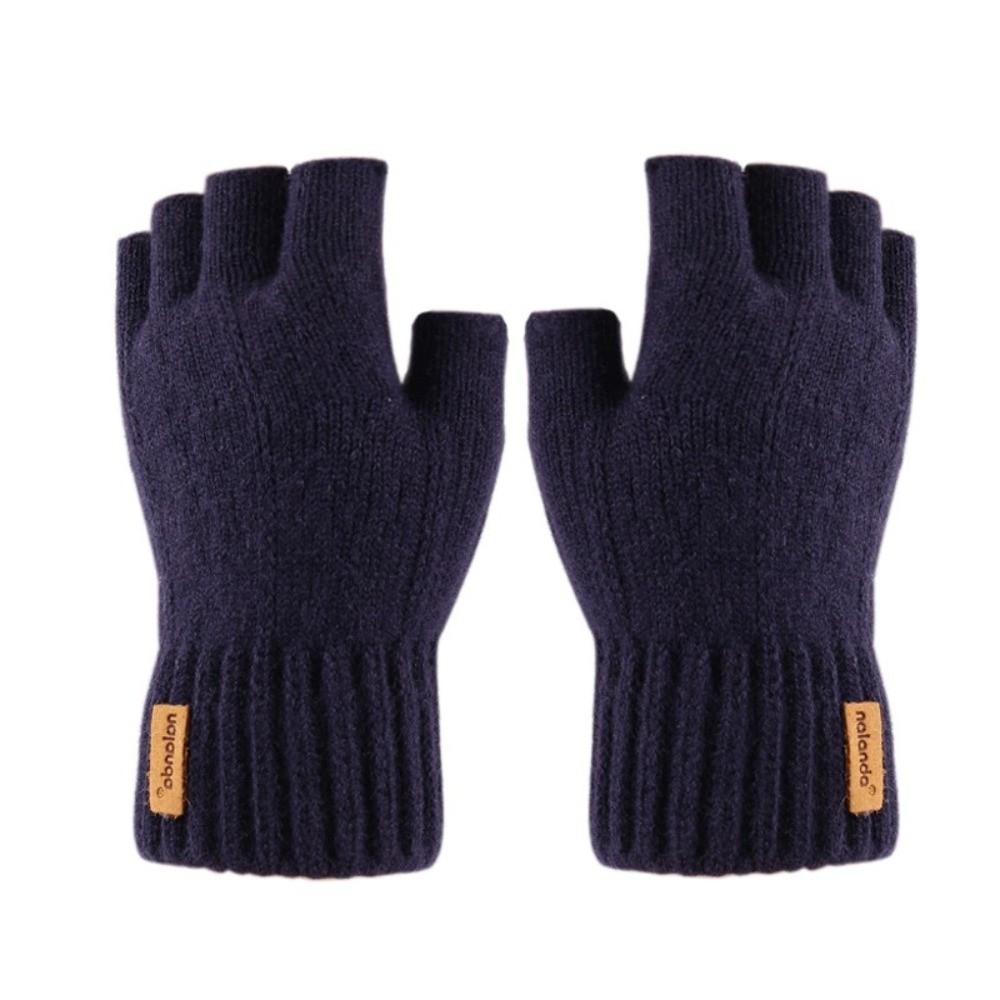 Winter Warm Fingerless Gloves Thicken Touchscreen Gloves New Knitted Gloves  For Men Women Gifts
