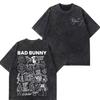 Rappare Bad Bunny Turné 2026 Debi Tirar Mas Fotos DTMF Merch T-shirts Herr Mode Sommar Rundhalsad T-shirt Hip Hop Vintage Tvättade T-shirts
