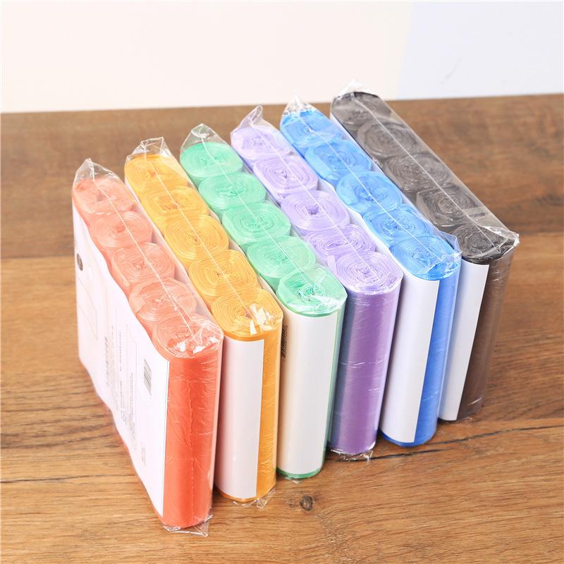 5 Rolls of Colored Thickened Disposable Garbage Bags, 100 Pieces for Office, Hotel, Home Use