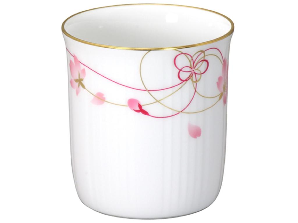 Okura Art Pottery's Sakura Series 6th "Yui Sakura" Mug, Coffee/Tea, Approx. 310cc, Made In Japan, 105C/A682-6