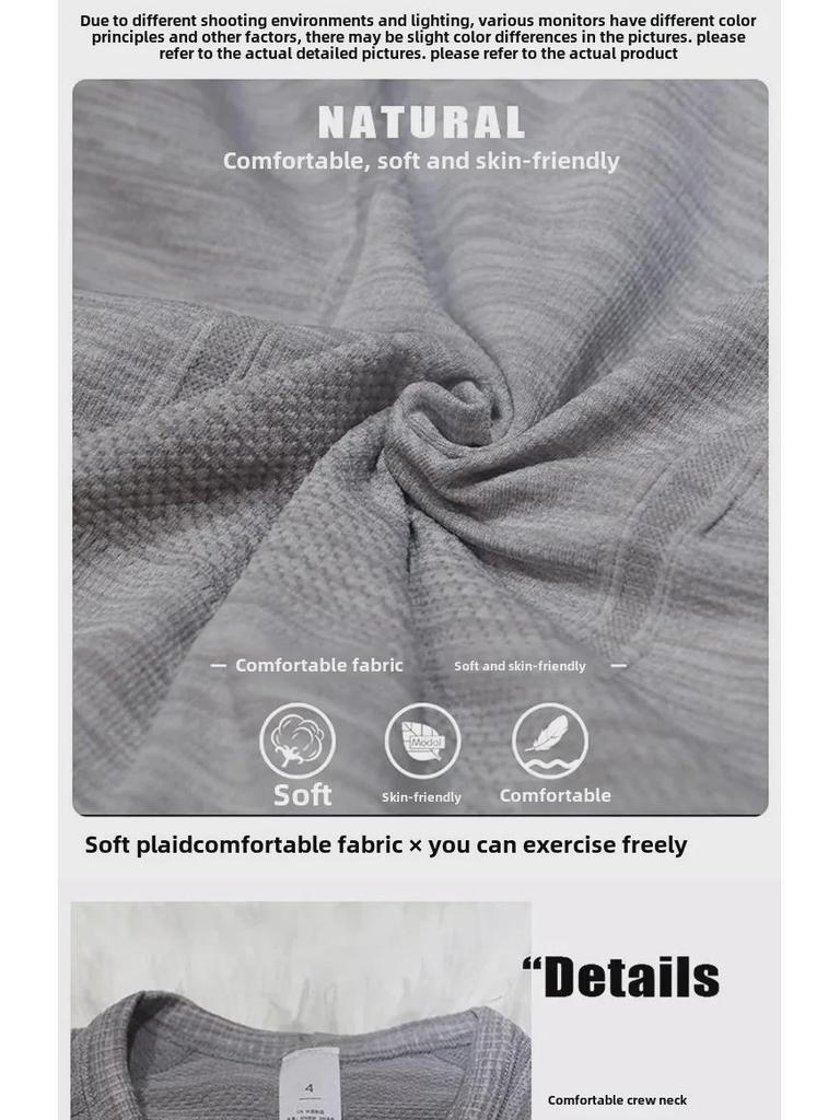 Women's High-Grade Seamless One-Piece Yoga Top for Autumn and Winter Fitness