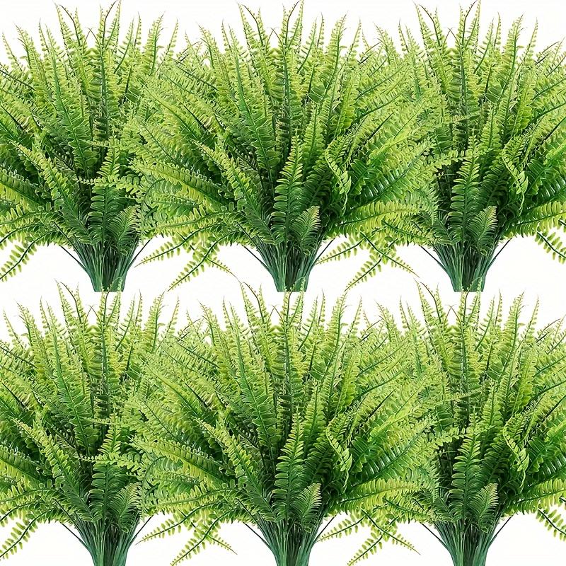 Artificial Plants, Outdoor UV Resistant Fake Plants, Premium Oxidation Resistance Artificial Flower, Real Touch Fake Boston Fern, Indoor Outdoor Hangi