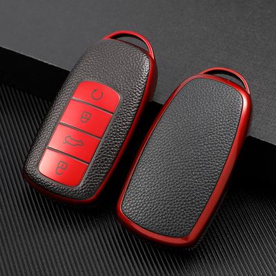 PARA Chery Tiggo 8 Pro Tiggo 8plus Nuevo 5 plus 7pro Cuero TPU TPU Coche Inteligente 4 Botones Funda Cubierta Carcasa Bolsa Llavero