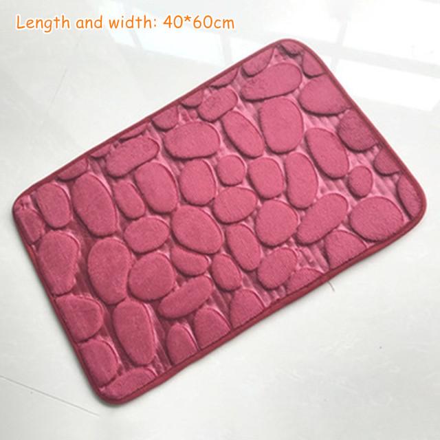 Covorașe de baie din spumă absorbantă de apă în formă de U, covoraș de toaletă, baie, fleece coral, covor anti-alunecare, podea de toaletă, decor pentru casă, de uz casnic