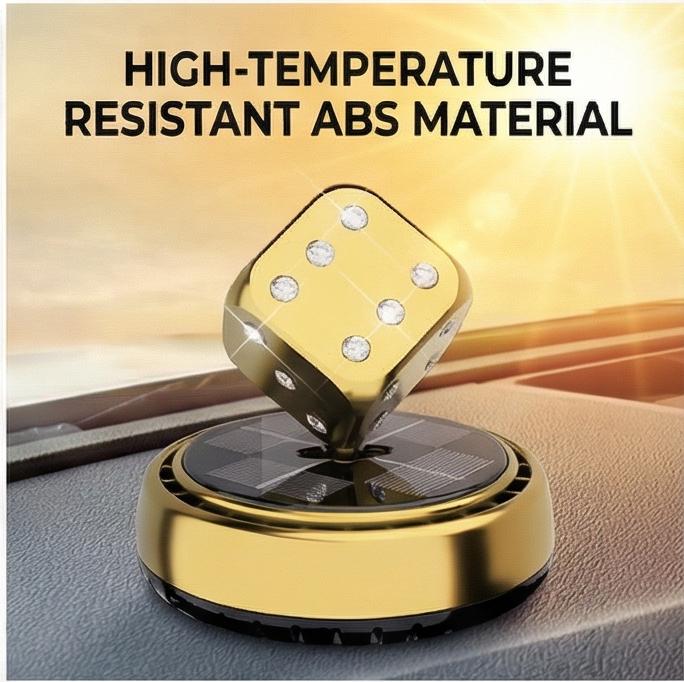 Solární diamantové kostky Aromaterapeutické světlo Spouštěná rotace Tepelně odolný Dlouhotrvající držák vůně do auta