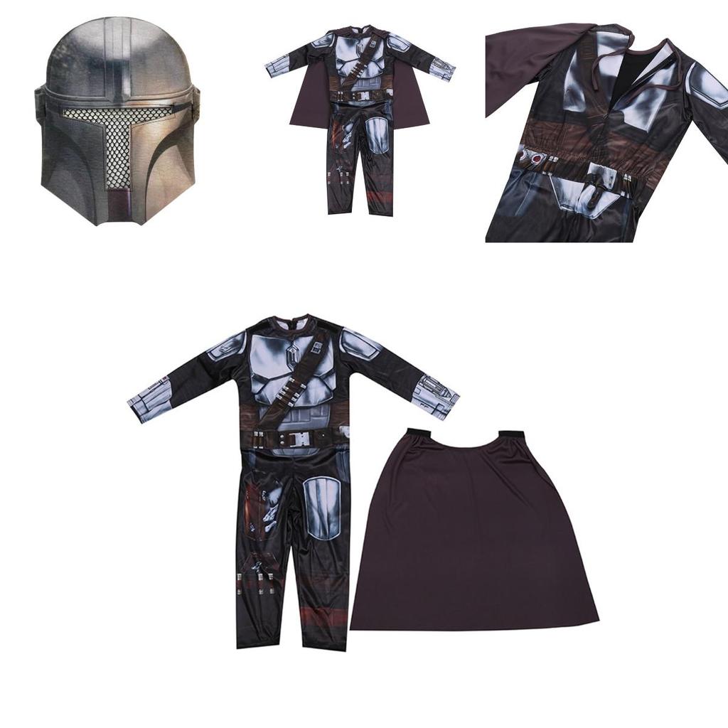 Fantasia Respirável e Macia de Star Wars O Mandaloriano Para Cosplay e Diversão de Halloween
