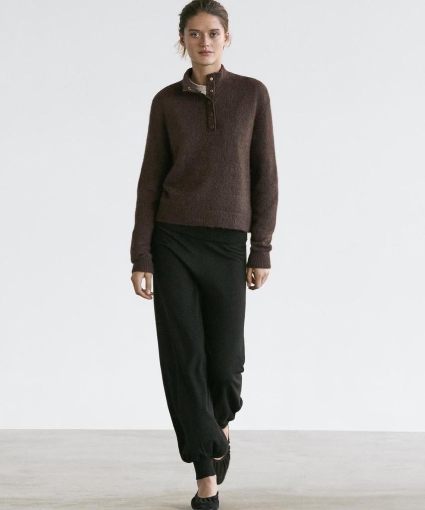 Masimodutti Wool Knit Sarouel Pants