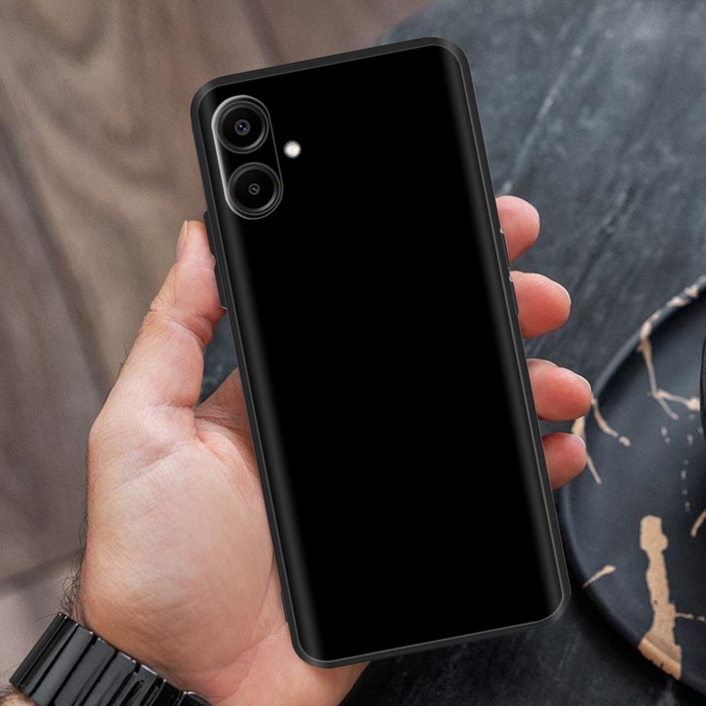 

For Samsung Galaxy A06 Phone Case Cat Butterfly Painted Cover Funda For Samsung A06 A065F Back Cover Soft Black Silicone Bumper Galaxy A06