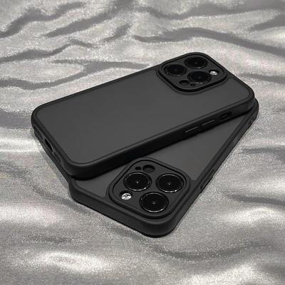 Frosted Black Magnetic Anti-Fingerprint Case for iPhone 15/14/Pro Max