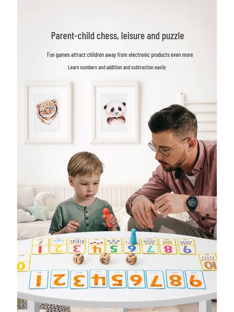 Five-in-One Number Sense Game: Early Math Education Puzzle for Kids and Parents