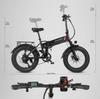 2025 New LOTDM200 Folding Electric Bike 500W Motor 48V-10AH Lithium Battery Urban Portable Electric Bike EU stock