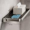 Fresh Aluminum Folding Bathroom Rack Space-Saving Design, Wall Mount Storage Solution Holder