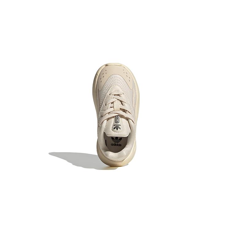 Adidas Originals Ozelia El I Abrasion Resistant Low top Toddler Shoes Beige Yellow Infant And Toddler GW7215