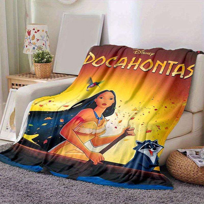1 pezzo, Pocahontas Disney Coperta Decorativa per la Casa Morbida Coperta per Divano, Letto, Auto, Viaggio, Campeggio