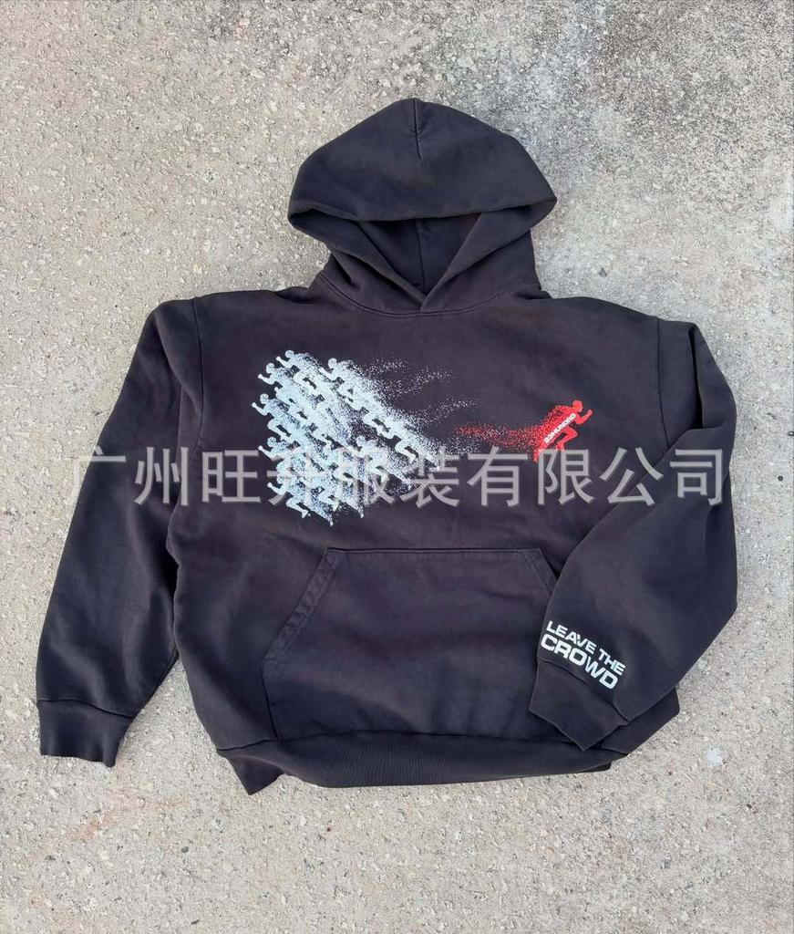 Y2K Vintage High Street Punk Print Goth Diablo Trend West Coast Pullover Hoodie ins