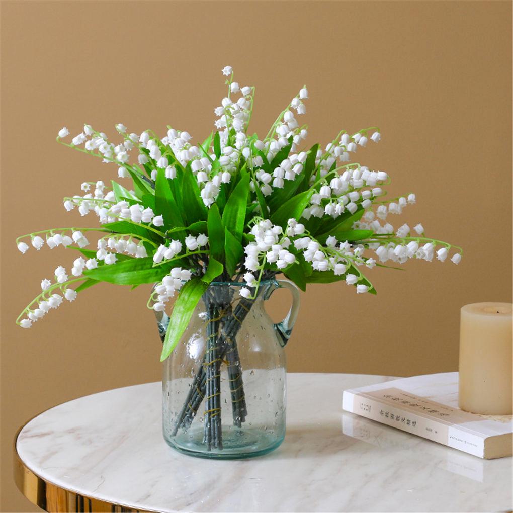 Artificial Bell Orchid Flower Decor Home Office Table Centerpiece Simulation Flower