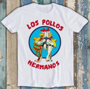 Los Pollos Hermanos TV Series Retro Funny Meme Gift Tee T Shirt M1242