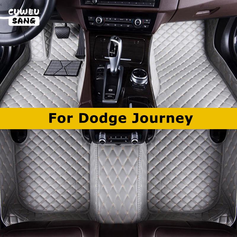 

CUWEUSANG Custom Car Коврики для Dodge Journey 2008-2023 Авто Коврики Аксессуары для ног Coche 2008-2023 Journey бежевый