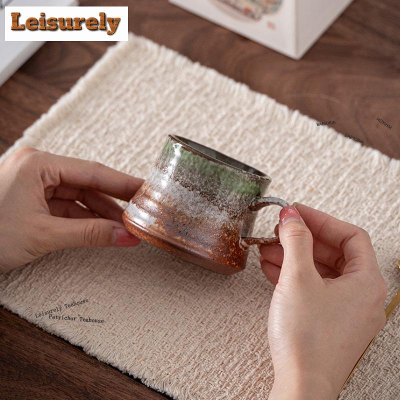 HOYIHM 171ml Mountains Plains Kiln Fambe Coffee Mug Hot Chocolate Cup Afternoon Tea Mug Personal Office Water Cup Tableware Gift