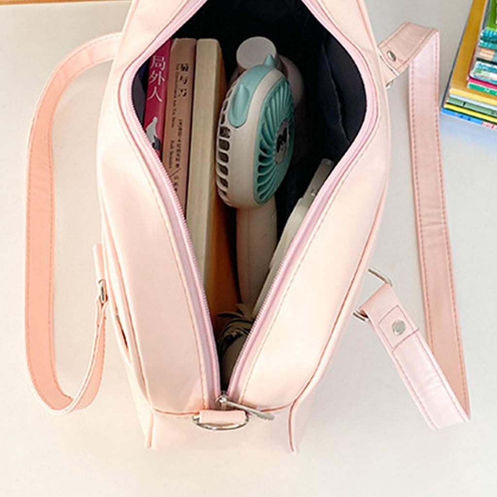 Womens Shoulder Bag Animes Heart Messengers Bag Large Capacity School Bag Japanese Style Crossbody Handbags Cute Ita Bag