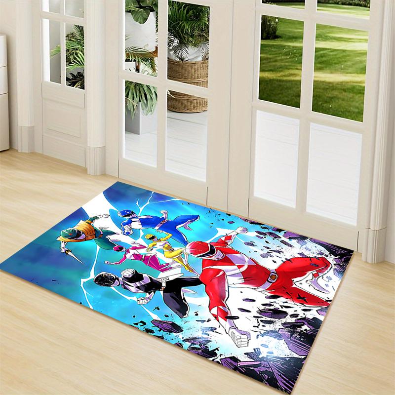 1Pc Power Rangers Teamup Carpet Rug Customizable Soft Washable Antislip Home Living Room Sofa Mats Personalized Rug 0917261