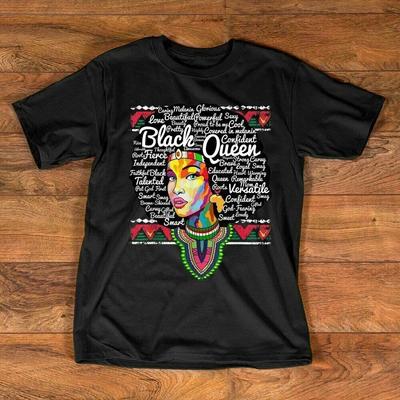 Dashiki Black History Educated Melanin Unisex T-Shirts