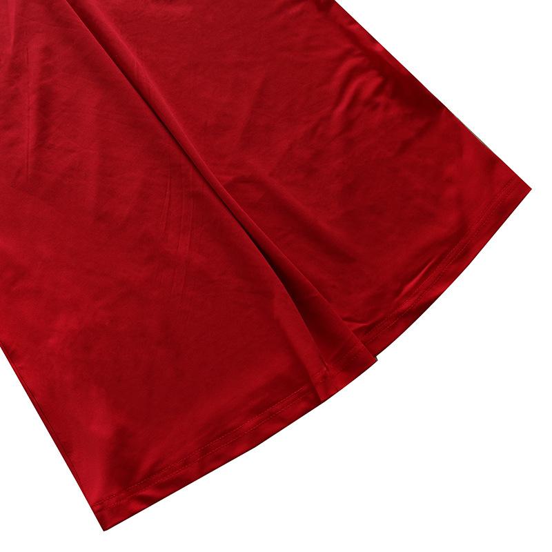 Women's Summer Temperament Oblique Shoulder Sexy Slim Backless Strap Long Dress