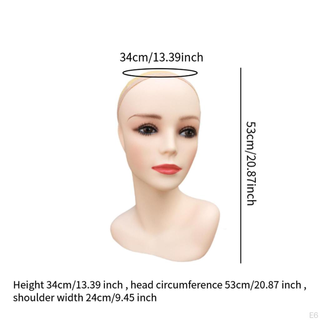 Display Model Mannequin Head with Shoulder for Jewelry And Scarves