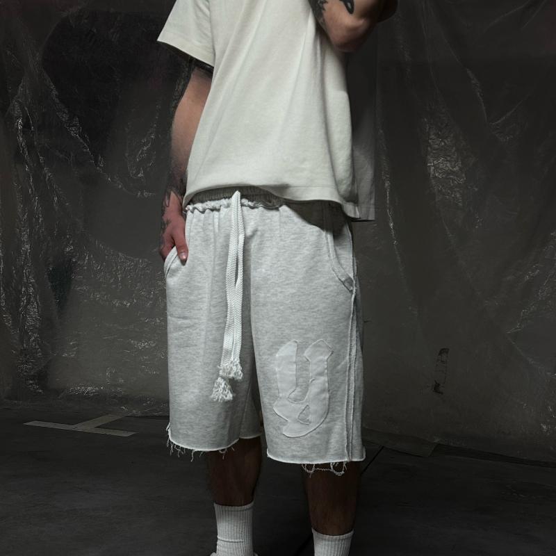 European and American street Y2K hip-hop street casual wide leg shorts