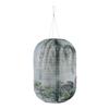 Solar Powered Print Hanging Lantern Nylon Cloth Traditional Decorative Lamp Lantern Atmosphere Light New Year Holiday Decoration