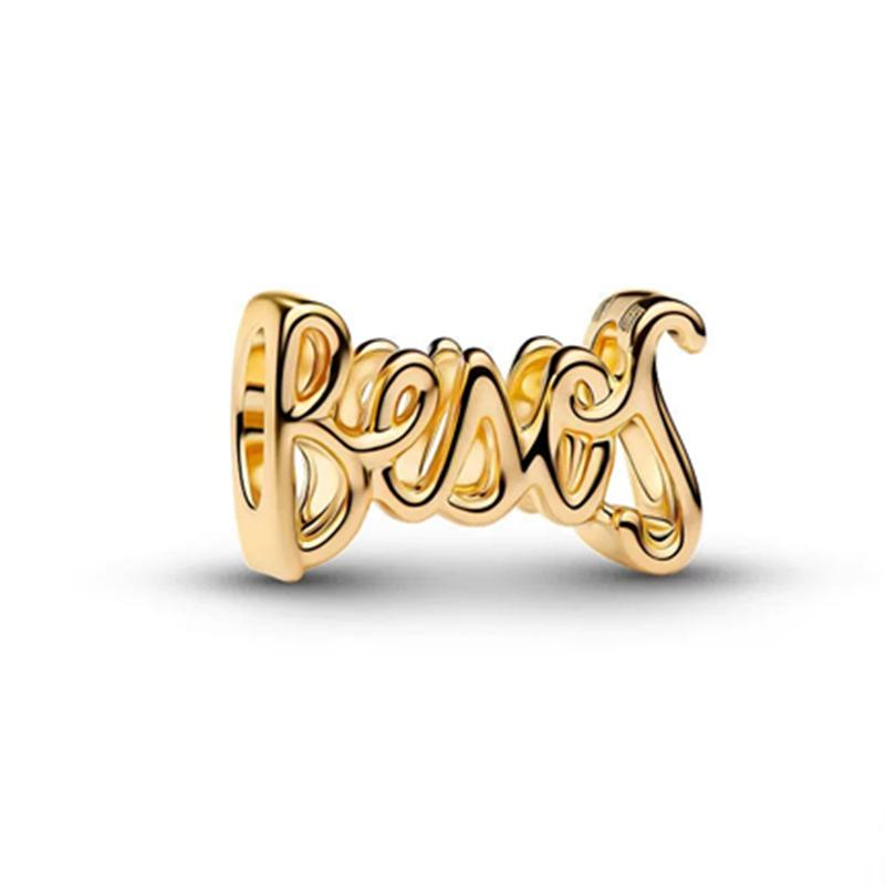 Nuevos Originales Brillantes Dorados Tortuga Serpiente Copo de Nieve Colgantes Charms Cuentas DIY Joyería para Mujer Regalo Cuentas Aptas para Pulseras