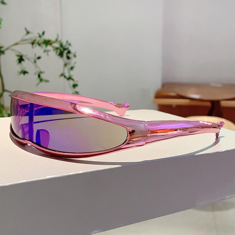 KAMMPT Oversize Y2K Sunglasses for Men Women Stylish Colorful Decoration Outdoor Sun Glasses Cycling Driving