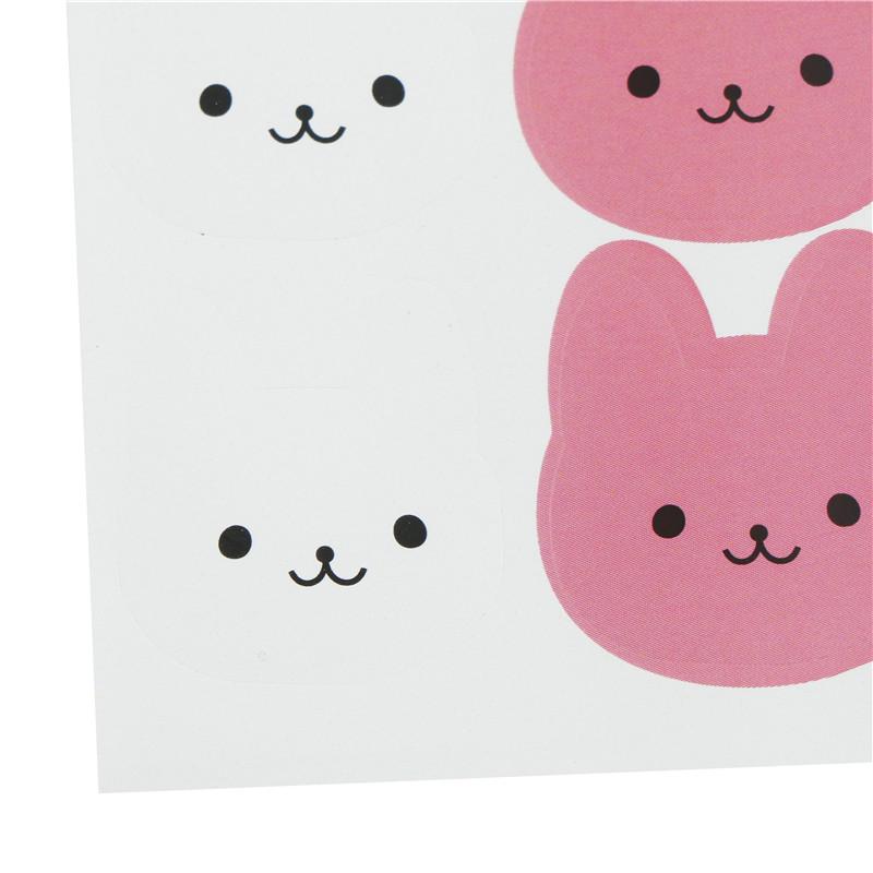120Pcs DIY Seal Sticker Tricolor Bunny Rabbit Label Stickers For Gift,PackaginCW