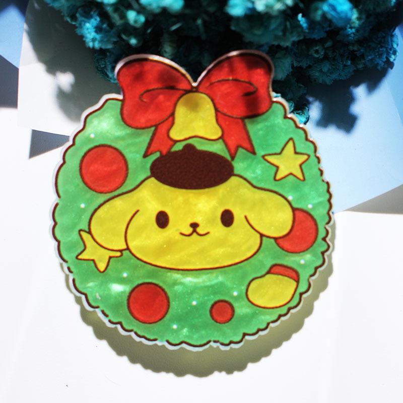 

Sanrio Cartoon Christmas & New Year Acrylic Hairpin Brooch SW-0001
