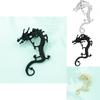 Fashionable Statement Chinese Dragon Earrings Stylish Alloy Animal Zodiac Earrings
