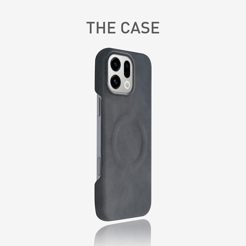 Sheepskin Leather Magnetic Wireless Charging Case For OPPO Find X9 Pro Frameless Shockproof Hard Cover For Find X9 X9Pro