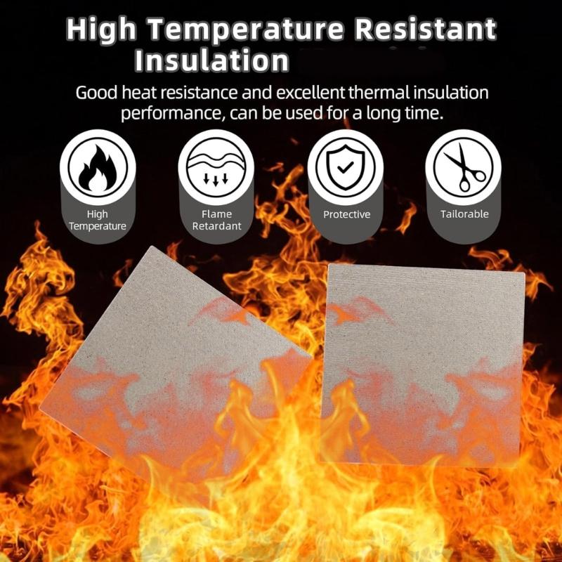 Balení 5 ks řezatelných slídových desek Slídové pláty Díl pro opravy domácích spotřebičů Vhodné pro mikrovlnné trouby, fény a toustovače