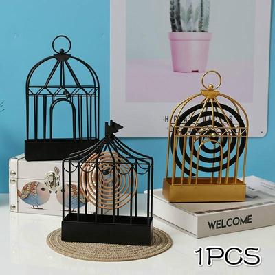 Metal Mosquito Coil Holder Retro Metal Mosquito Trap Home Accessories Wrought Iron Decorative Frame