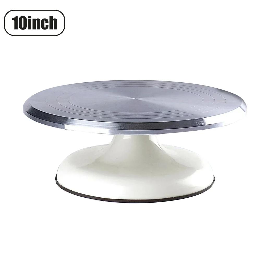 10/12Inch Pastry Turntable Cake Stand Aluminum Alloy Professional Pastry Rotating Tray and Pastry Accessories Decoration Tool