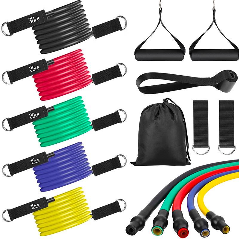 TLXT Fitness 11-Piece Resistance Band Set