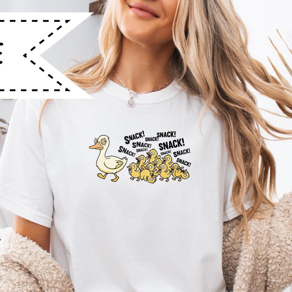 Tired Mom T-Shirt, Retro Mama and Duckling Graphic Tee, Comfort Colors® Mom shirt, Mom Appreciation Tee