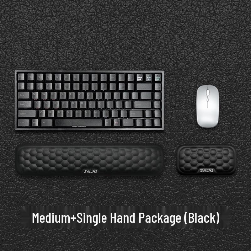 Ergonomic Memory Foam Wrist Support Mouse and Keyboard Pad Set