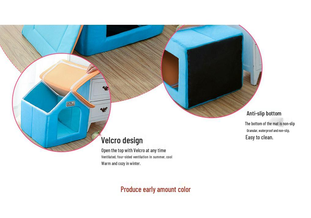 Teddy Poodle Small Dog & Cat House Kennel