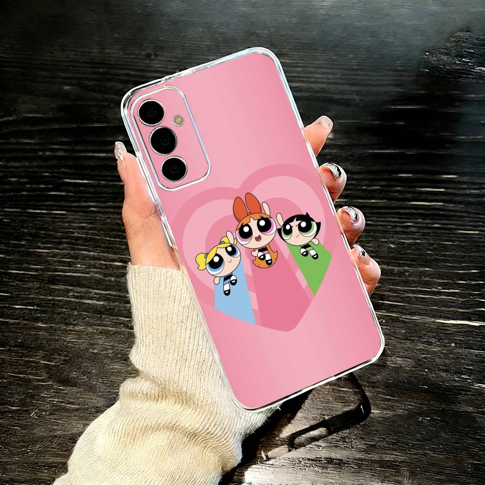 P-Powerpuffs G-Girls Phone Case For SamsungA10,12,20,21S,30,31,40,50,51,52,70,71 Transparent Cover