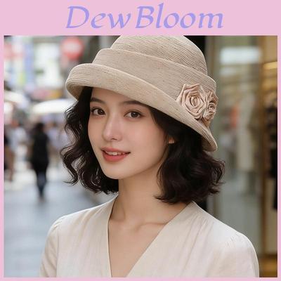 Peony Sun Hat For Women With Breathable Cotton Linen For Sun Protection And Vintage Style