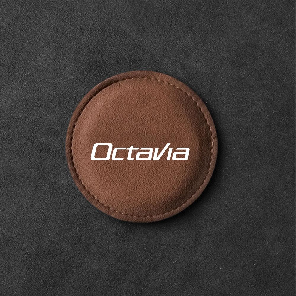 OENU7 Car Coaster Water Cup Bottle Holder Mat Anti-slip Pad For Skoda Octavia 2 3 Fabia A7 Rapid Superb Kamiq Kodiaq Accessories