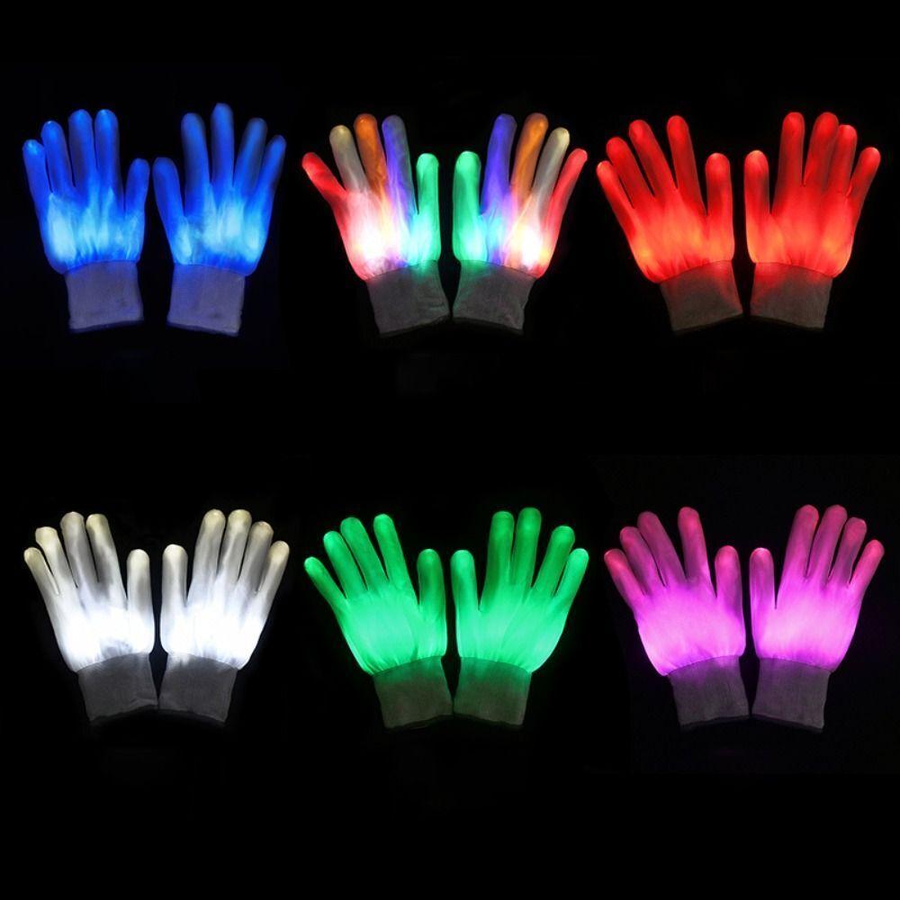 Halloween LED Flashing Gloves for Night Parties